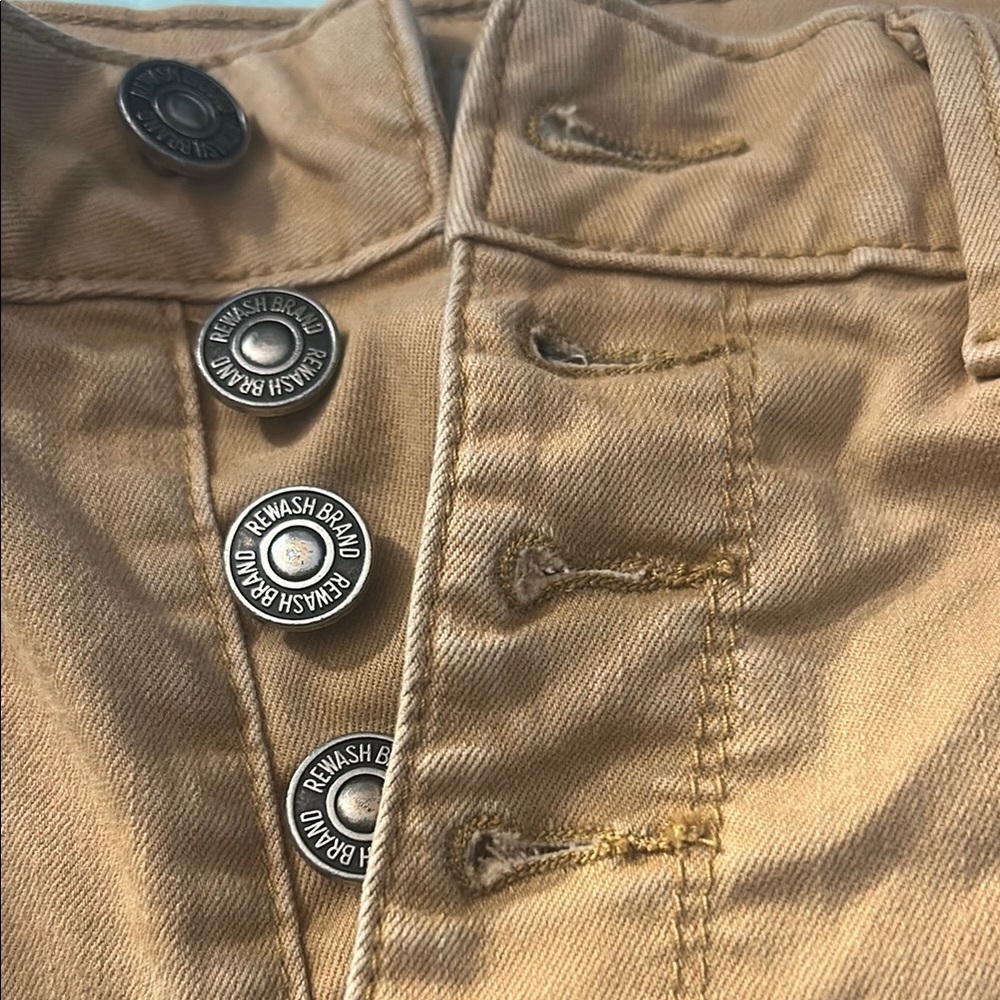 Rewash Tan Button-Front Pants - Picture 2 of 5